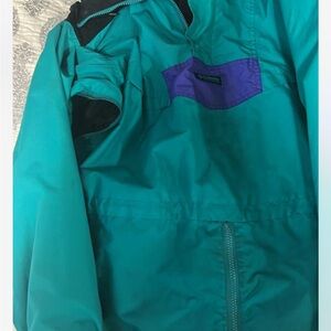 Columbia Turquoise and Violet Snow Jacket
